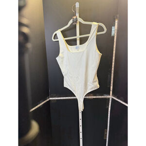 Women's Blue Raine x Francesca's Ivory Bodysuit Size L